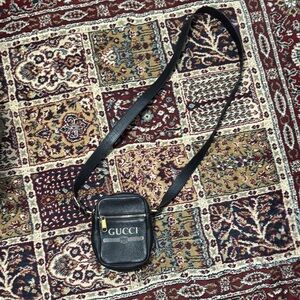 Gucci Black Leather Crossbody Bag